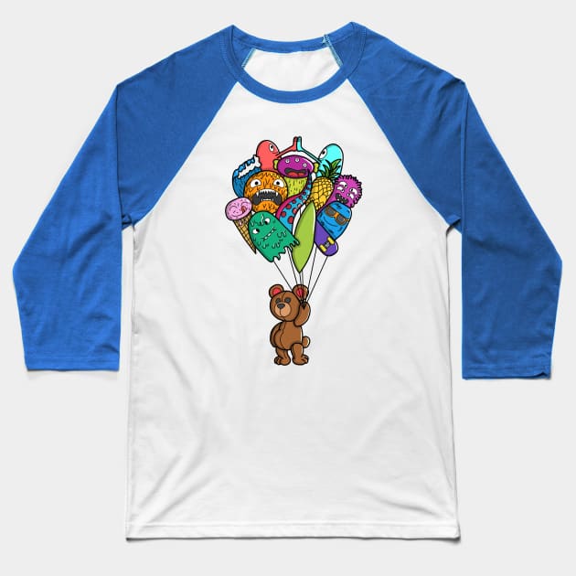 Doodle Baseball T-Shirt by Vlad.S. Art Studio